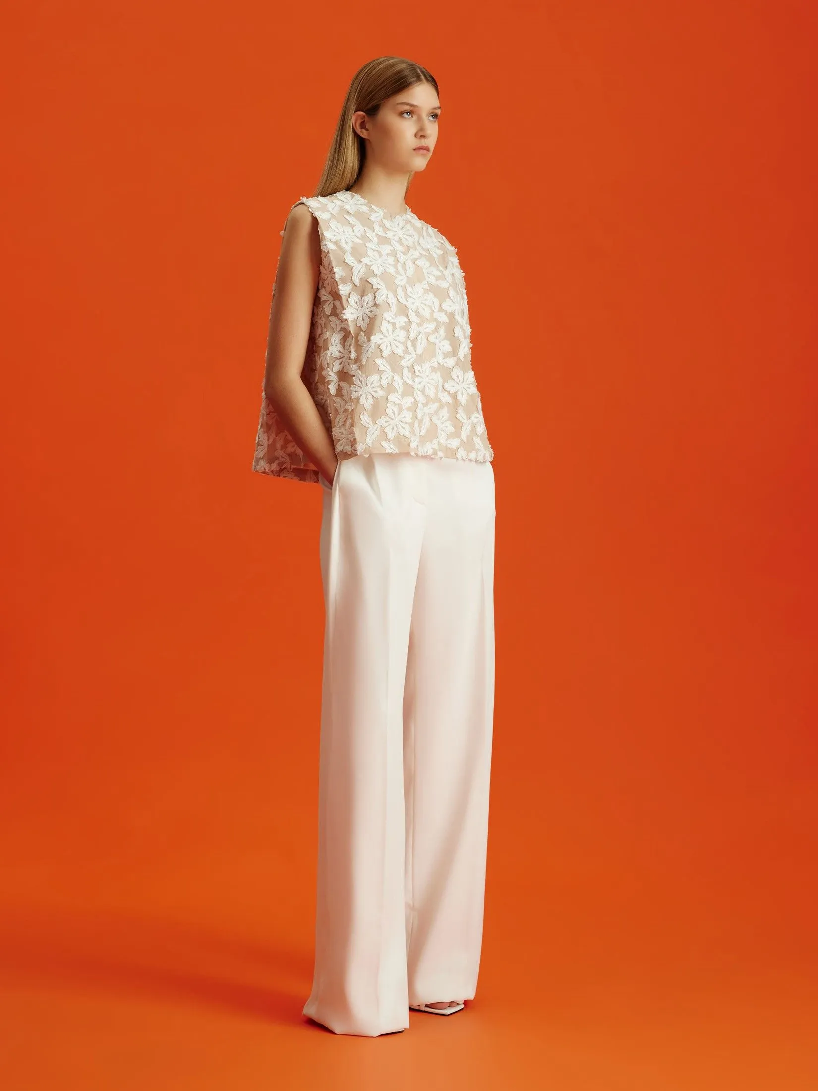 ASAVA (AW24) Payton Single Pleat Women Pants White