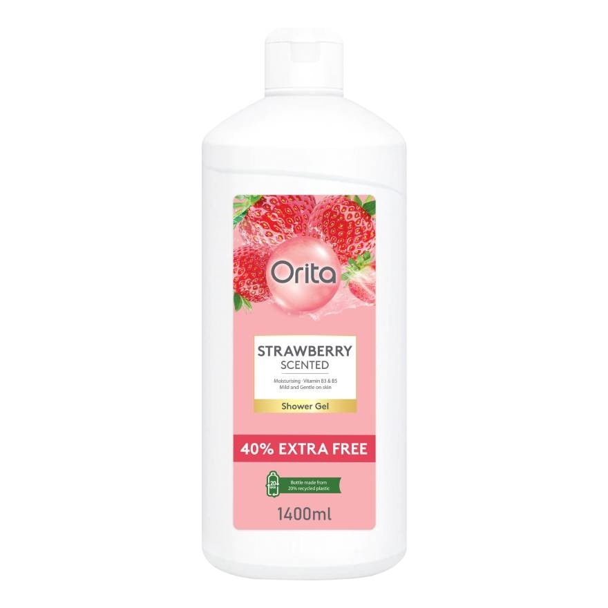 Orita Shower Gel Strawberry Scented 1400ml.