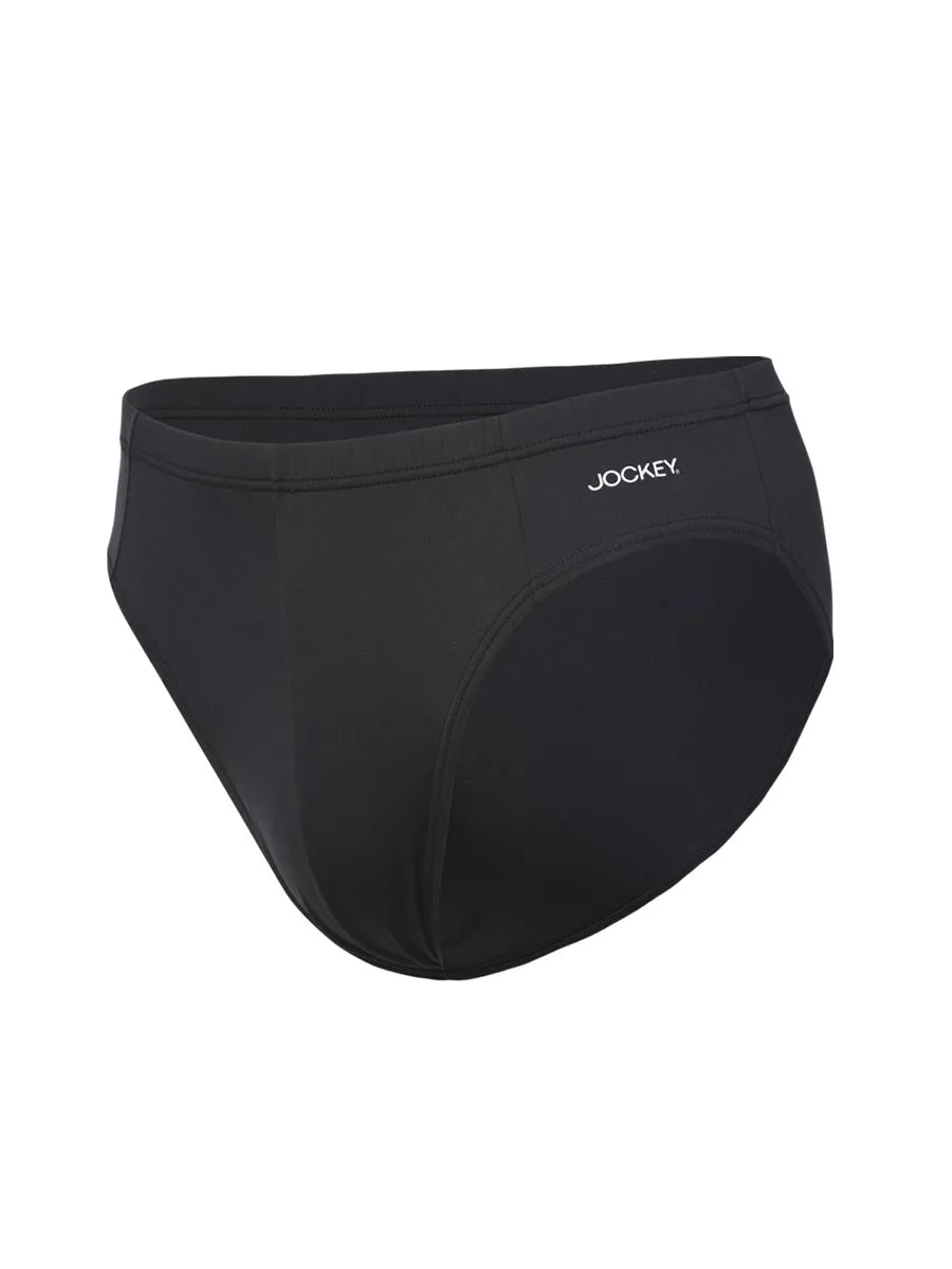 JOCKEY UNDERWEAR Men's MODERN FLEX BRIEFS BLACK (Pack2)