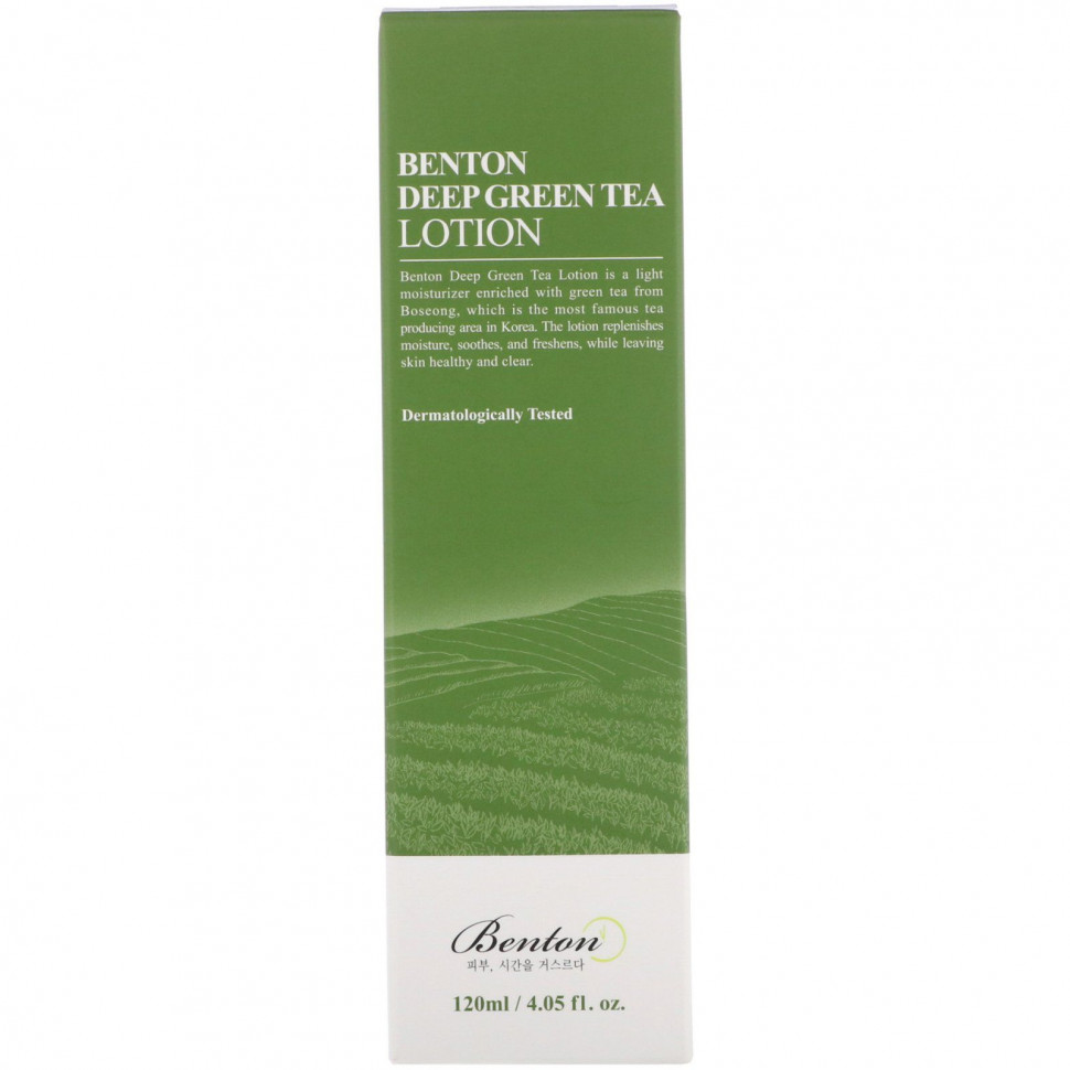 Benton, насыщенный лосьон с зеленым чаем, 120 мл (4,05 жидк. унции)