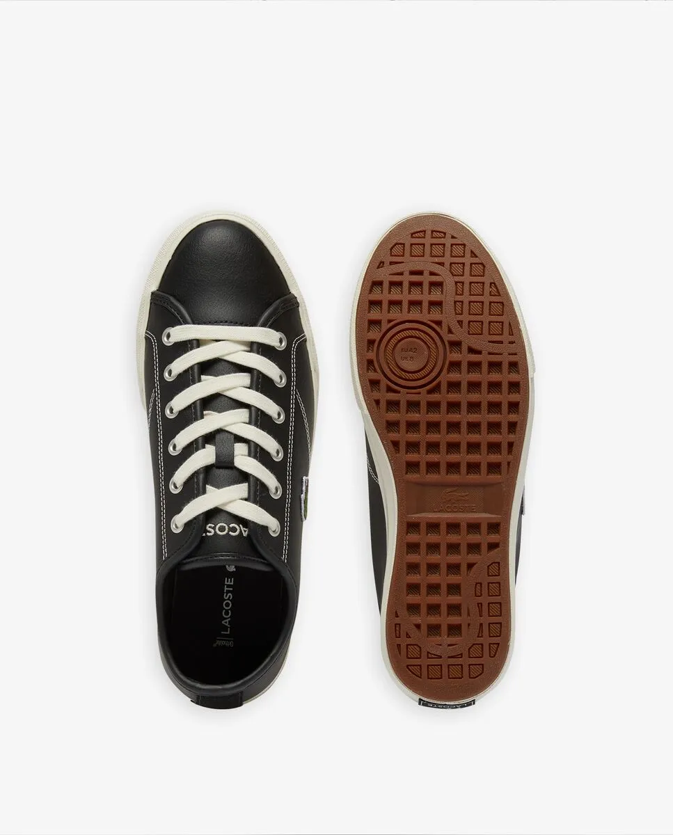LACOSTE Men’s Backcourt Leather Sneakers Black