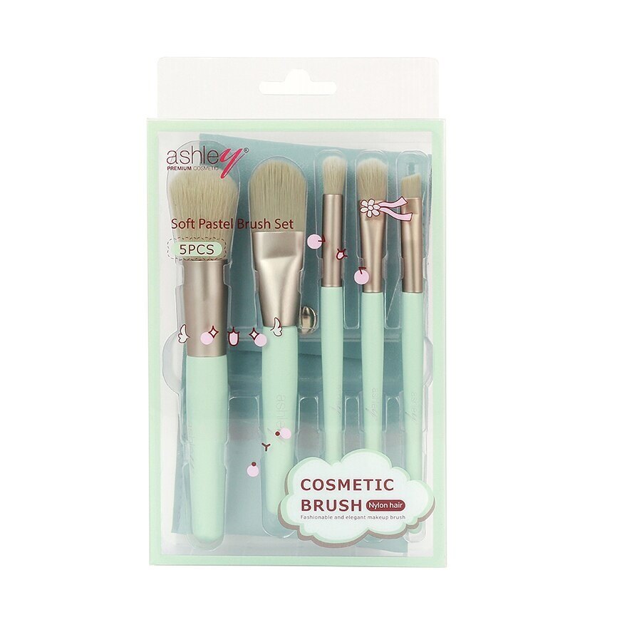 Ashley Soft Pastel Brush Set 5pcs Green
