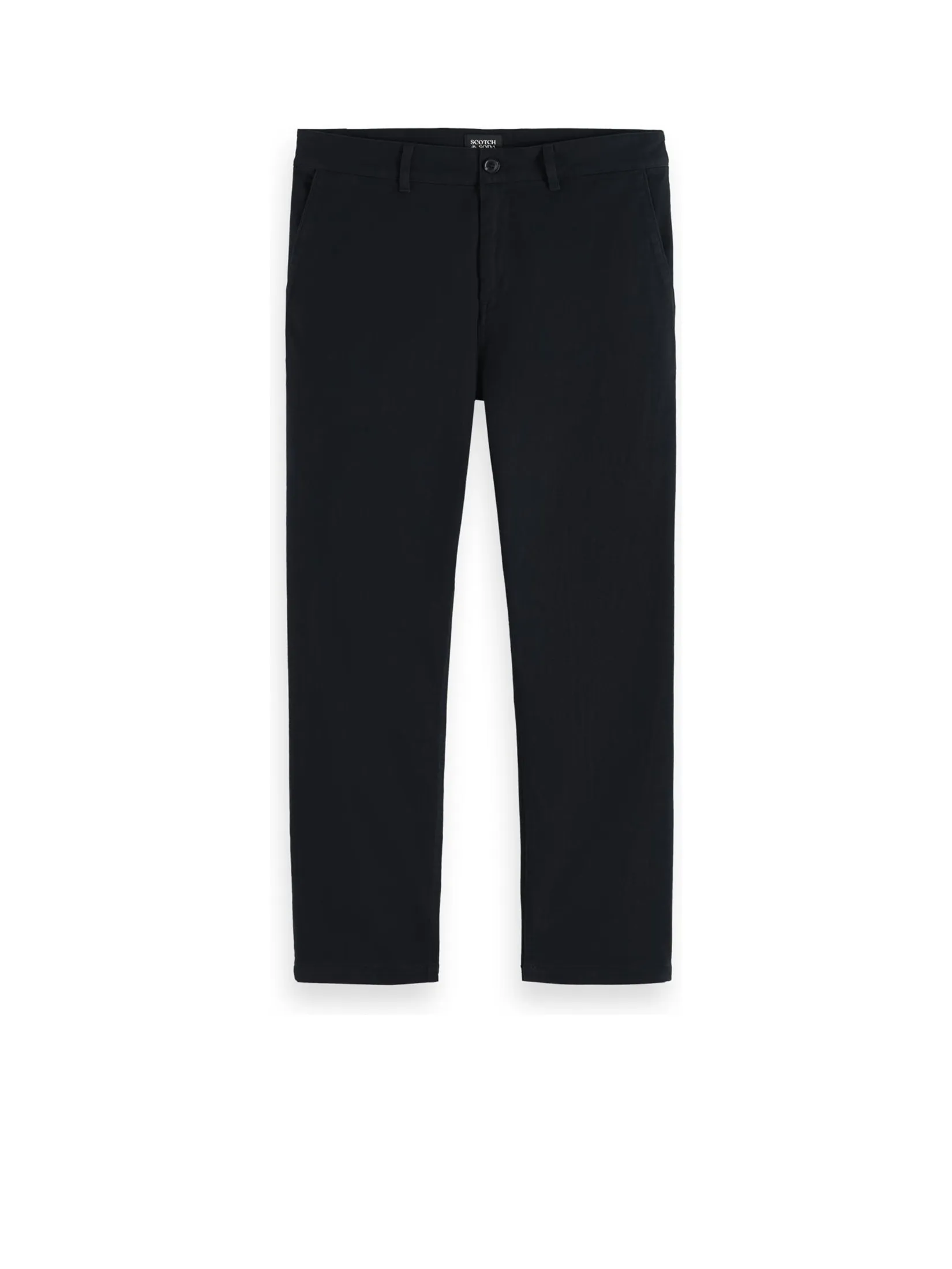 SCOTCH&SODA Men Chino Essentials — Drift Cotton-Blend Twill Black