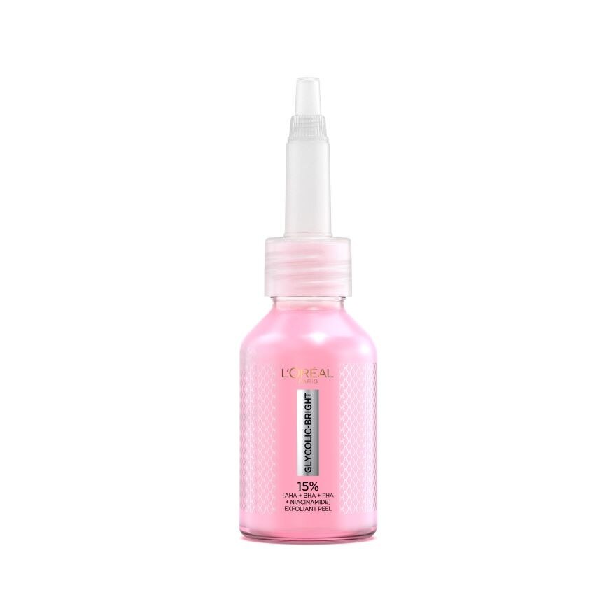 L'Oreal Paris Glycolic-Bright Anti-Dark Spot Exfoliant Peel 25 Ml. - Pink