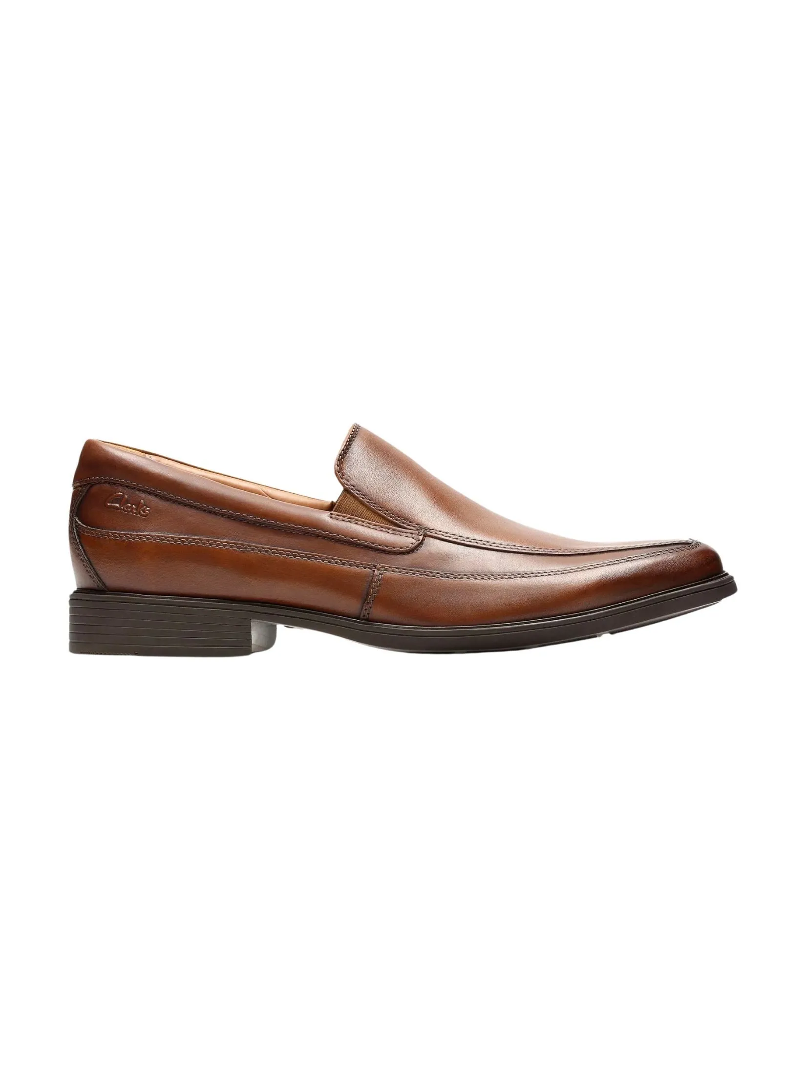 CLARKS TILDEN FREE Dark Tan Leather Men’s Leather Loafers