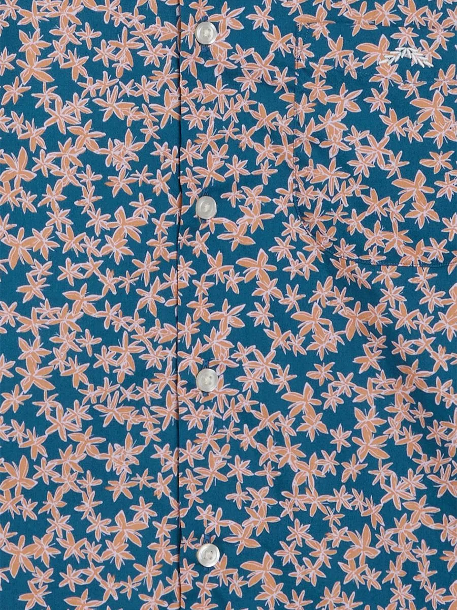 ALUMNUS Men Shirt Short Sleeves Orange