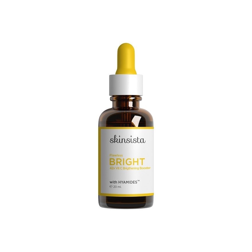 Skinsista Flawless Bright 42x Vit C Brightening Booster 20 Ml. ผิวสว่าง ลบจุดดำลึก ฝ้