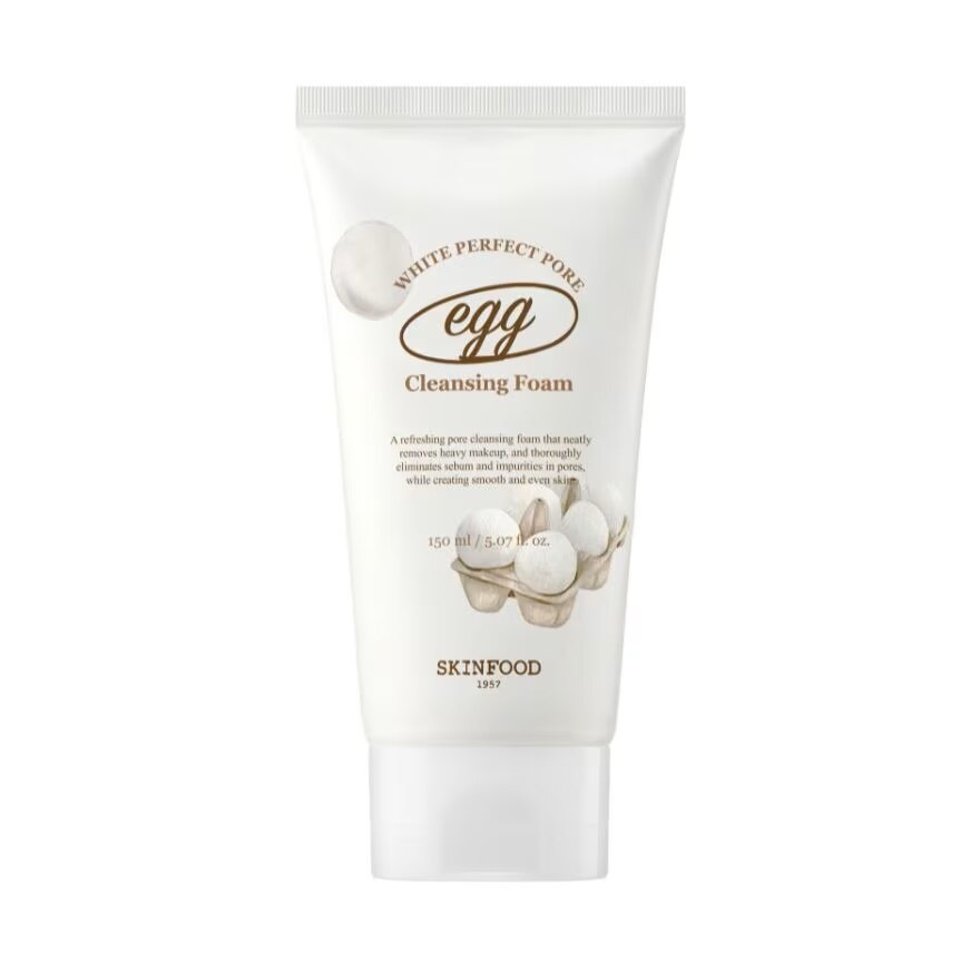 Skinfood Egg White Perfect Pore Cleansing Foam 150 Ml. - White