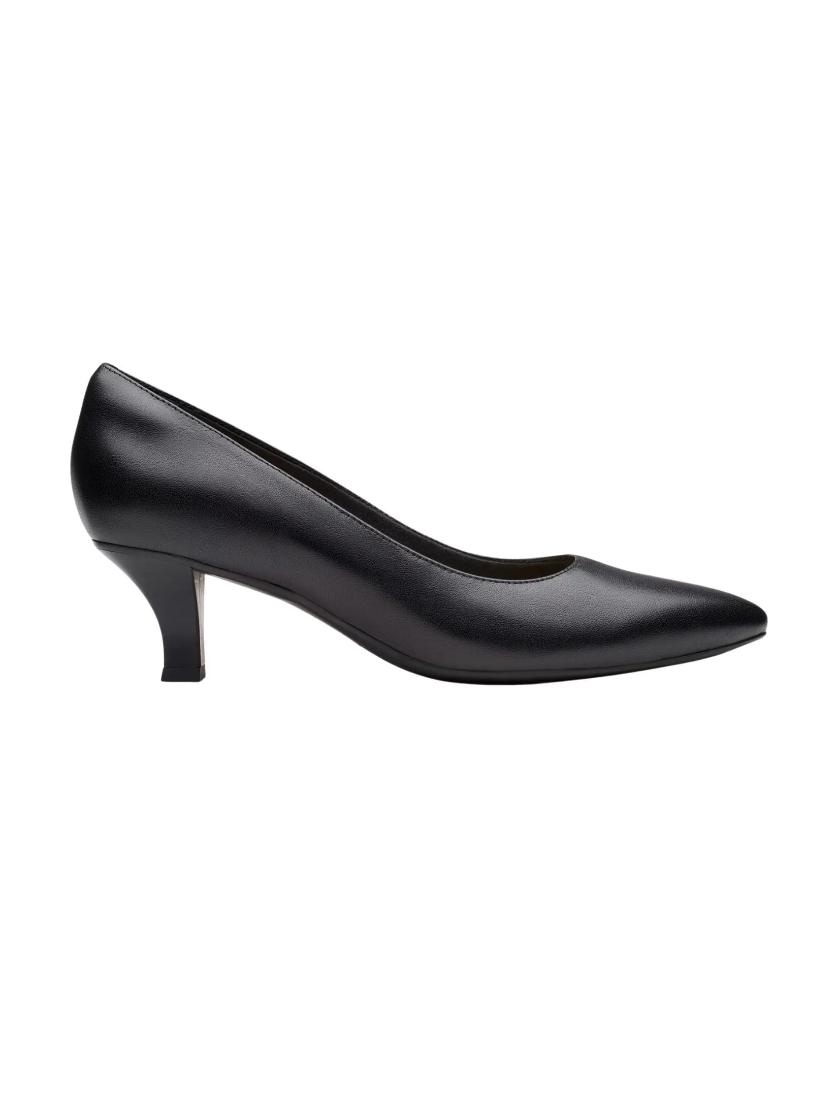 CLARKS Kepley Vine Women’s Heels in Black Leather