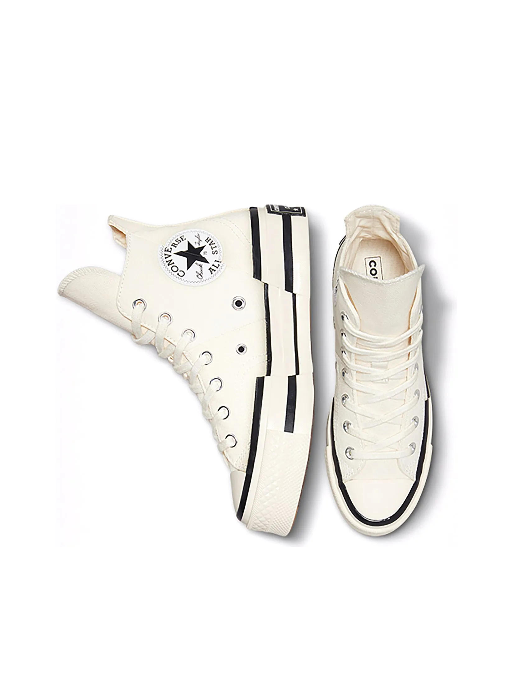 CONVERSE Unisex Sneakers Chuck 70 Plus Canvas Hi Cream