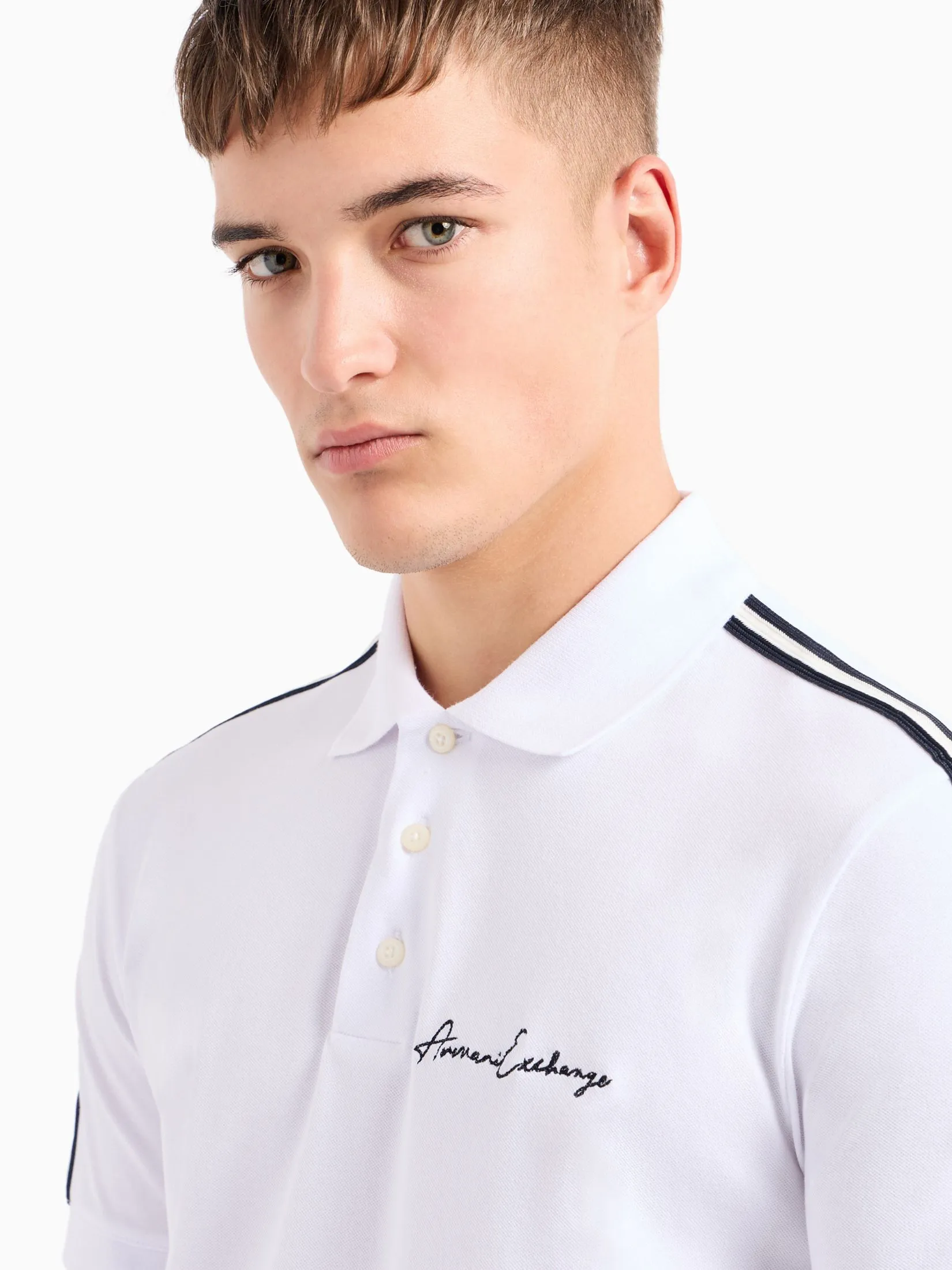 ARMANI EXCHANGE Polo Men 8NZFSG-ZJ81Z-1100 White