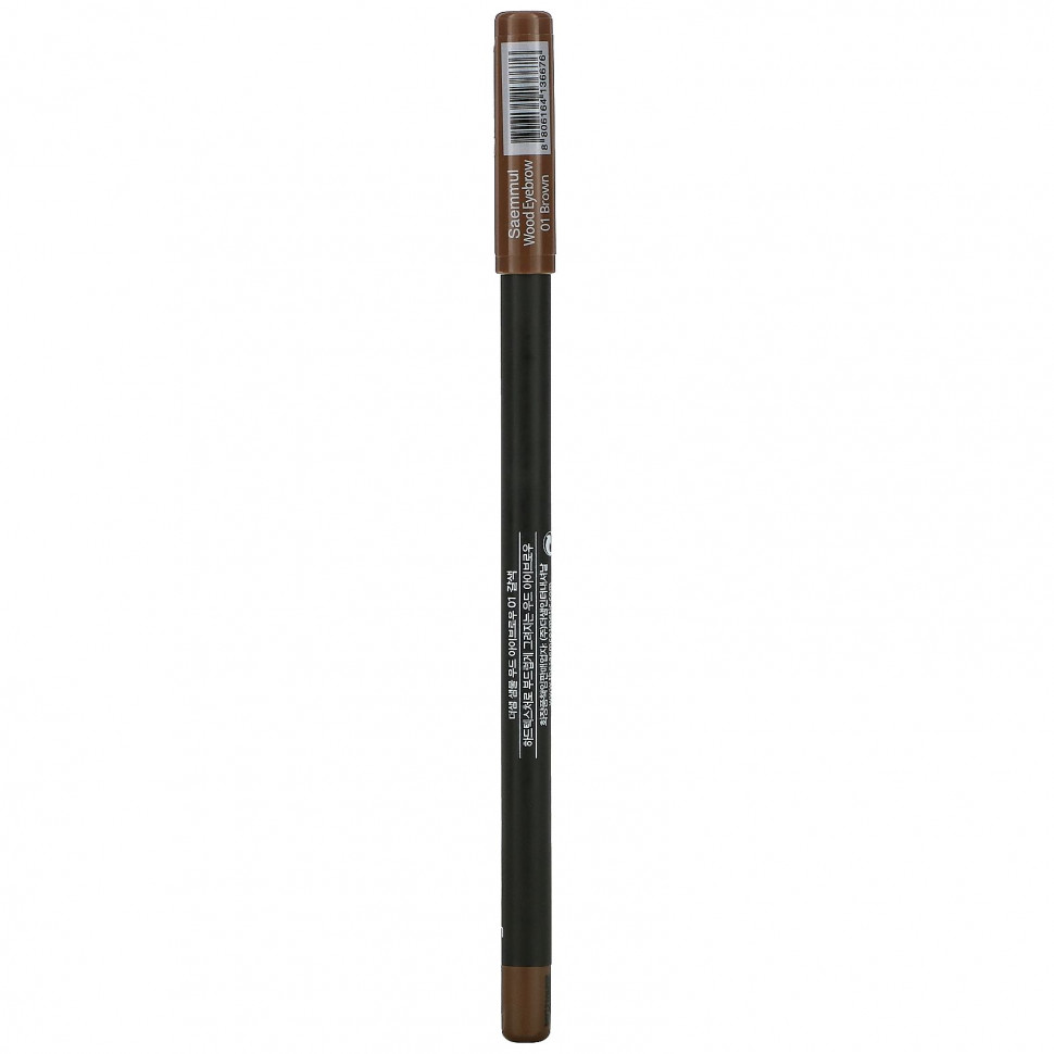 The Saem, Saemmul, Wood Eyebrow, коричневый оттенок 01, 0,06 унции