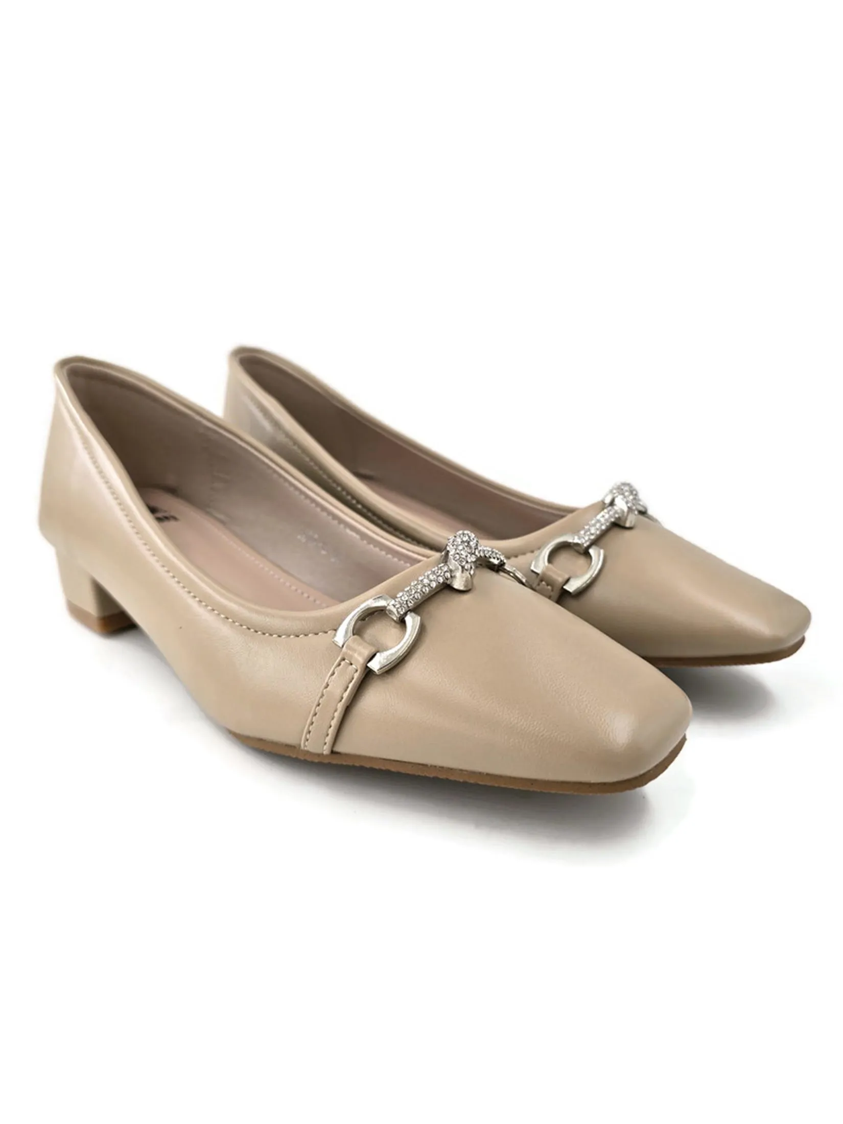 KLIN Woman Cutte Toe Court Shoes Beige