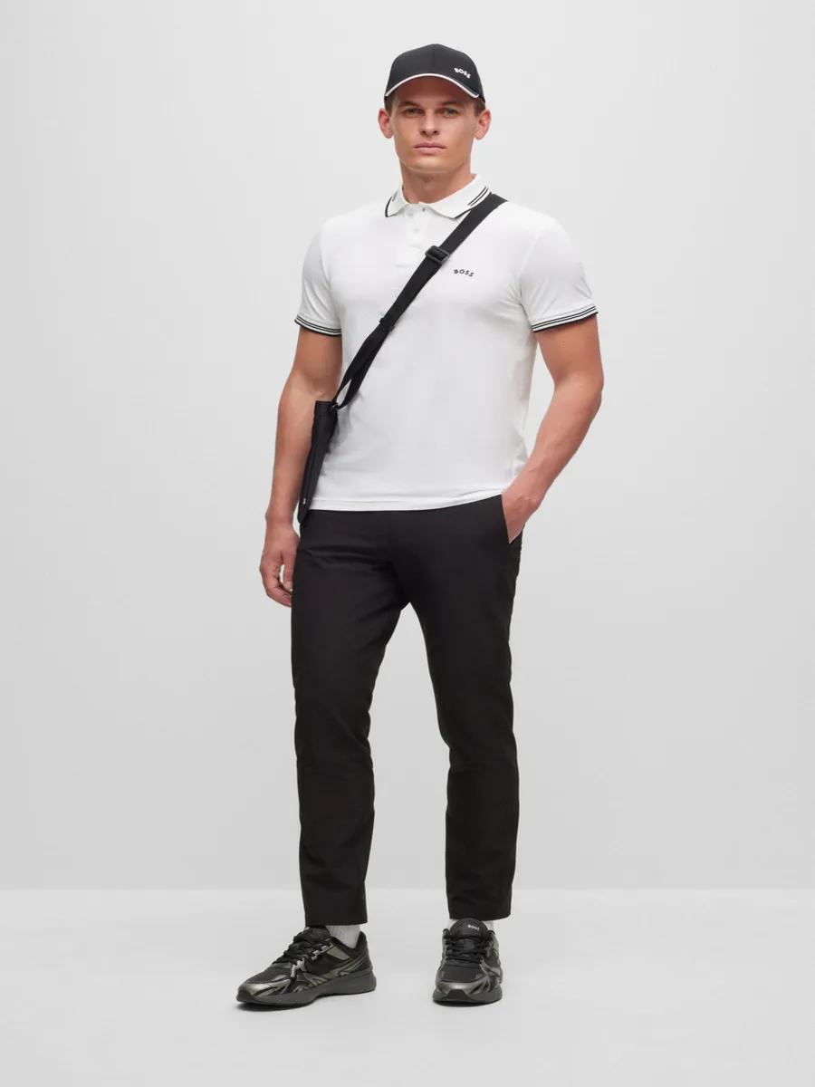 BOSS Men s Polos Slim Fit White