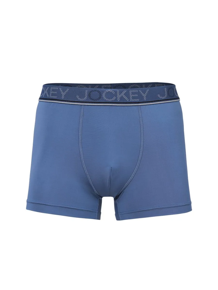 JOCKEY UNDERWEAR Men's COOLING JADE TRUNKS BLUE