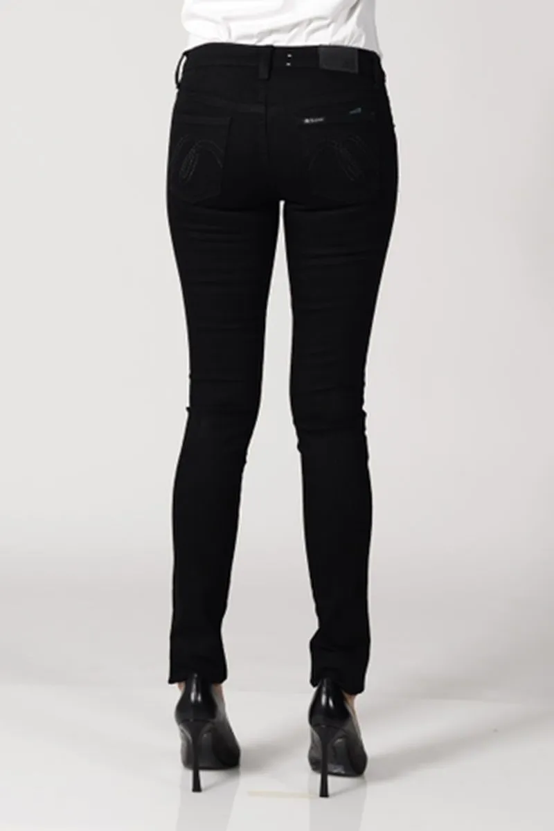 MC JEANS Women's Jeans slim MBDP18520 Black