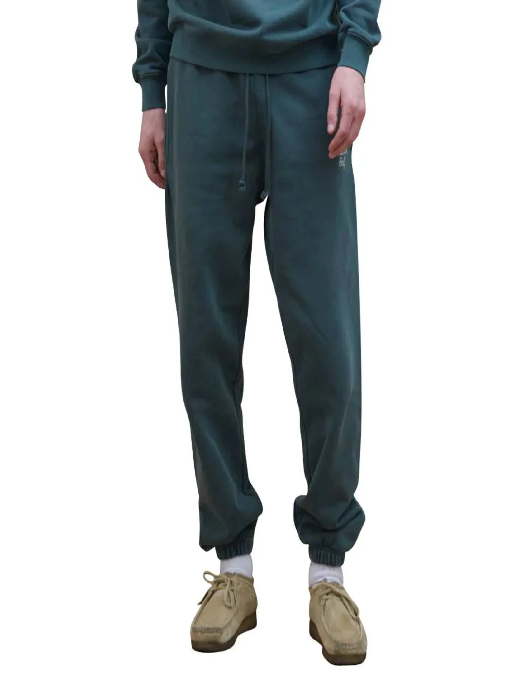 MALBON GOLF GOLF SCRIPT SWEATPANT IN HUNTER GREEN