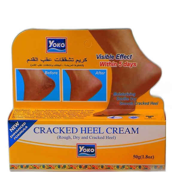 Крем для лечения трещин и сухости стоп Yoko 50 гр