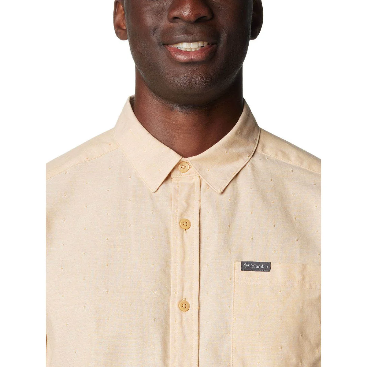 COLUMBIA Rapid Rivers™ Novelty Short Sleeve Men's Shirt - Brown - 2XL (US SIZE)