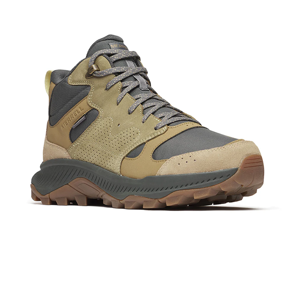 MERRELL Tempo Sol Mid Waterproof Men's Hiking Shoes - Brown - US 10