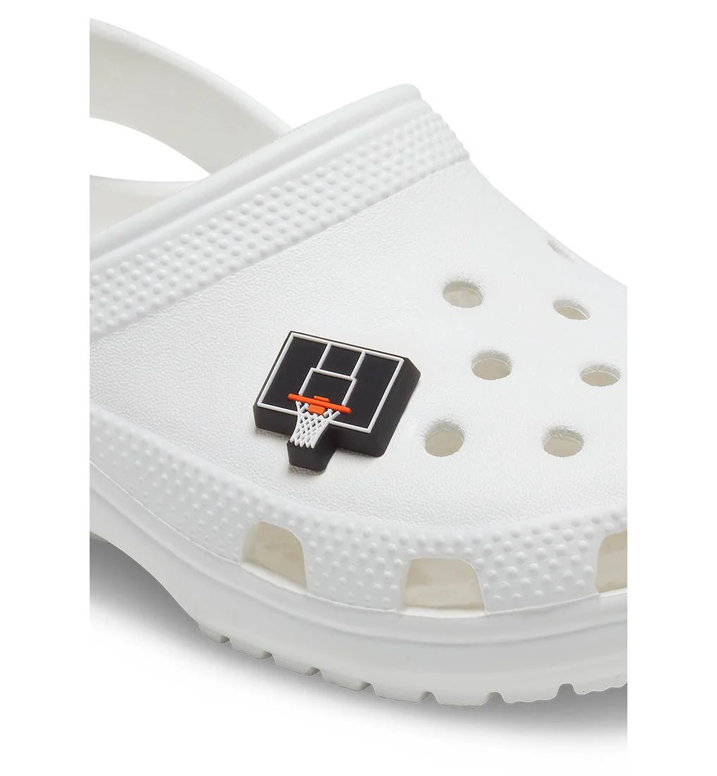 CROCS Jibbitz Black Basketball Shoe Charms - Multi Color - ONE SIZE