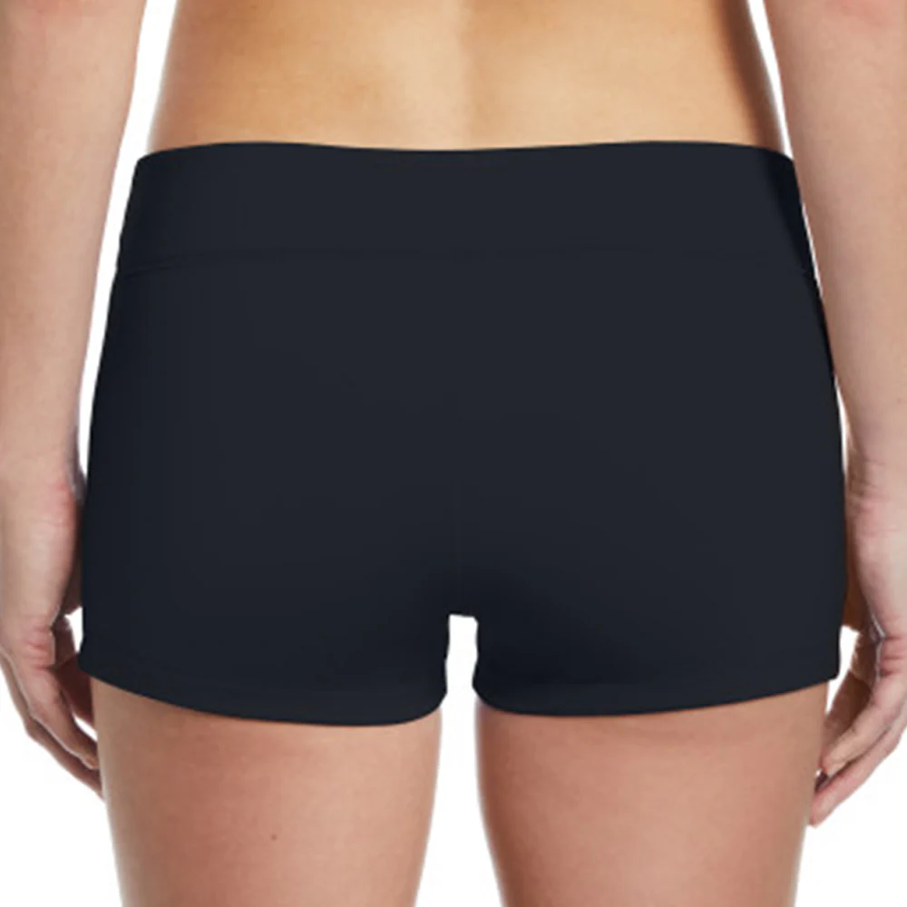 NIKE Essential Kick Women's Swim Shorts - Black - L (US SIZE)