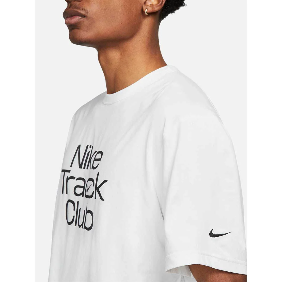 Мужская беговая футболка Nike Track Club — цвет белый, размер L (азиатский размер)