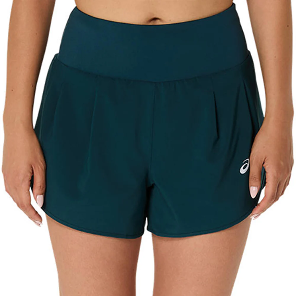 Женские беговые шорты Asics Road 3.5In — цвет зеленый, размер L (азиатский размер)