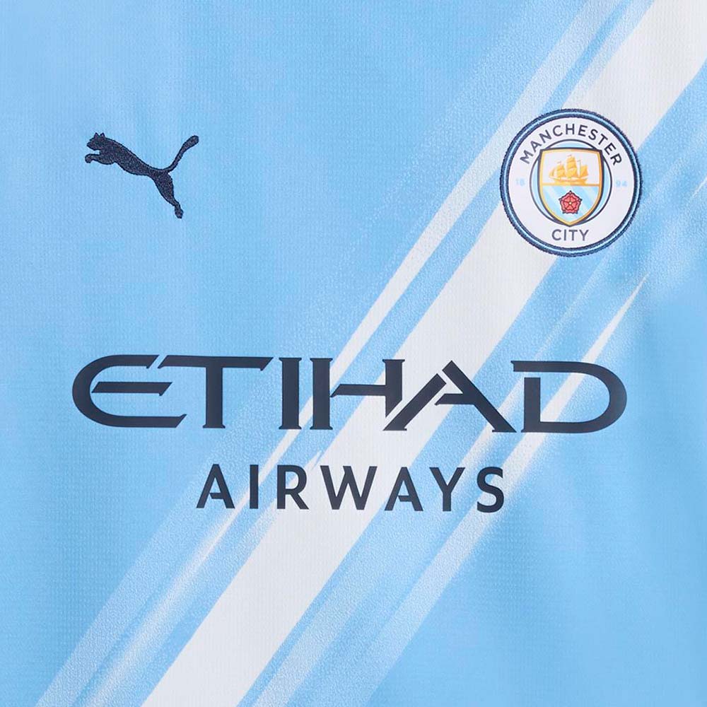 PUMA Kids Manchester City Home 2025/26 Jersey - Blue - 116 CM