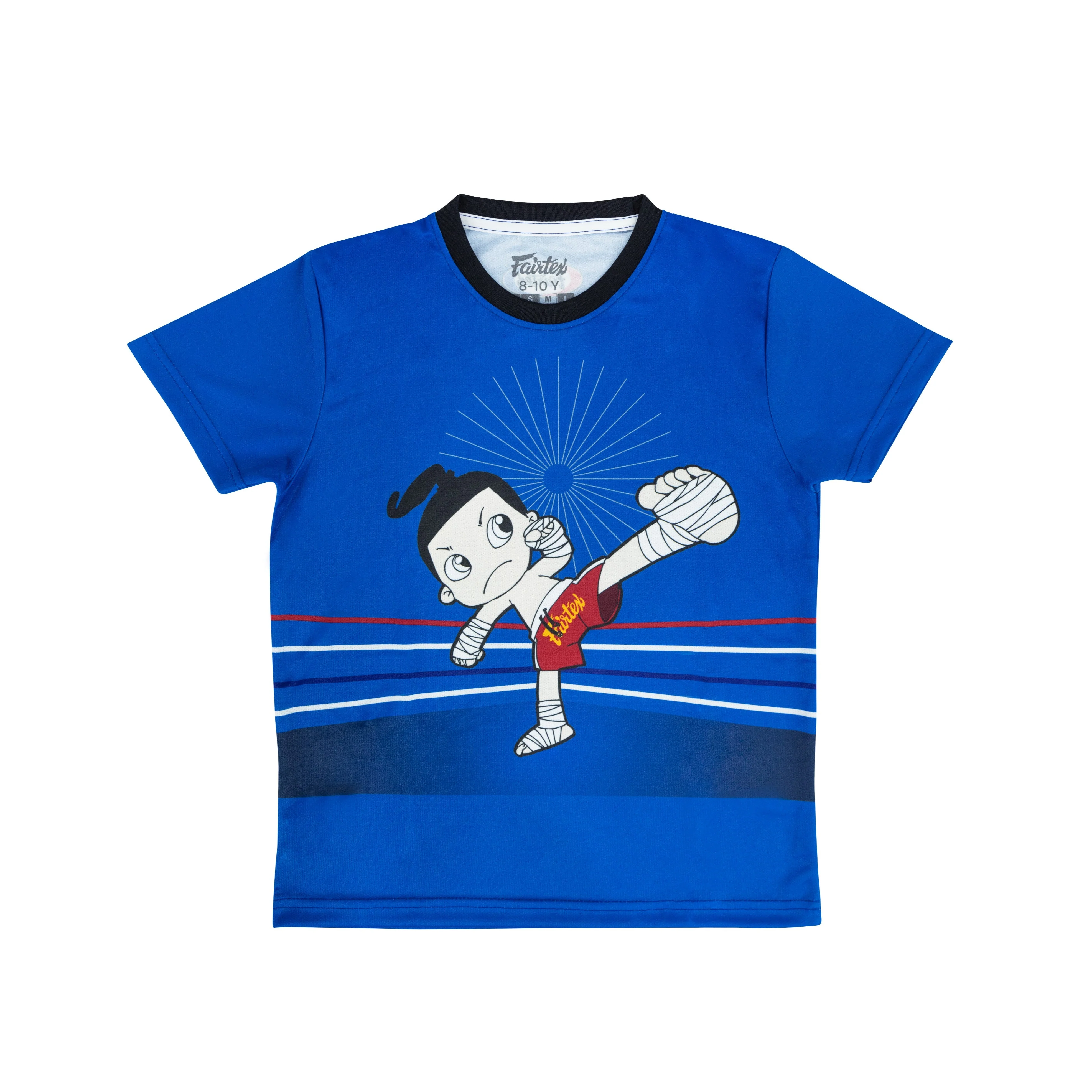 Fairtex Kids T-Shirts - TSTK09 - Blue - Blue - 10-12 yrs