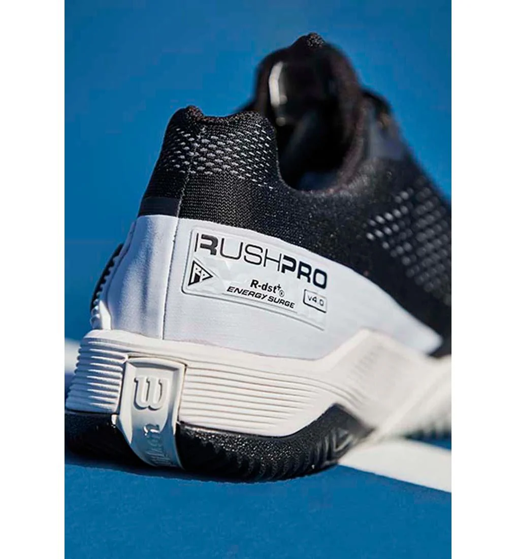 WILSON Rush Pro 4.0 Men's Tennis Shoes - Black - US 10