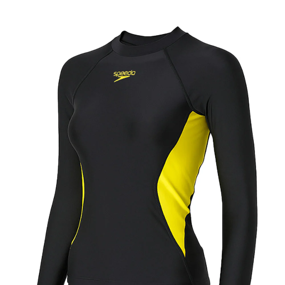 SPEEDO Long Sleeve Rash Top & Jammer Set Women's Swimsuit - Black - 32 INCHES