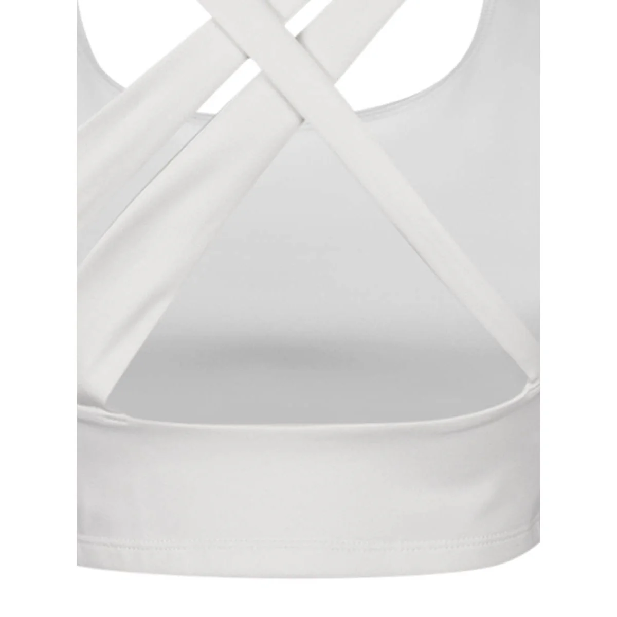 REEBOK Lux Tank Women's Sports Bra - White - 2XS (US SIZE)