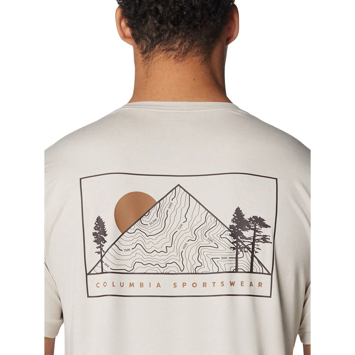COLUMBIA Kwick Hike™ Back Graphic Men's T-Shirt - Beige - 2XL (US SIZE)