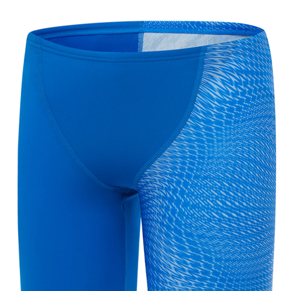 SPEEDO Digital Print V-Cut Jammer Boys Swim Shorts - Blue - 11-12 YEARS