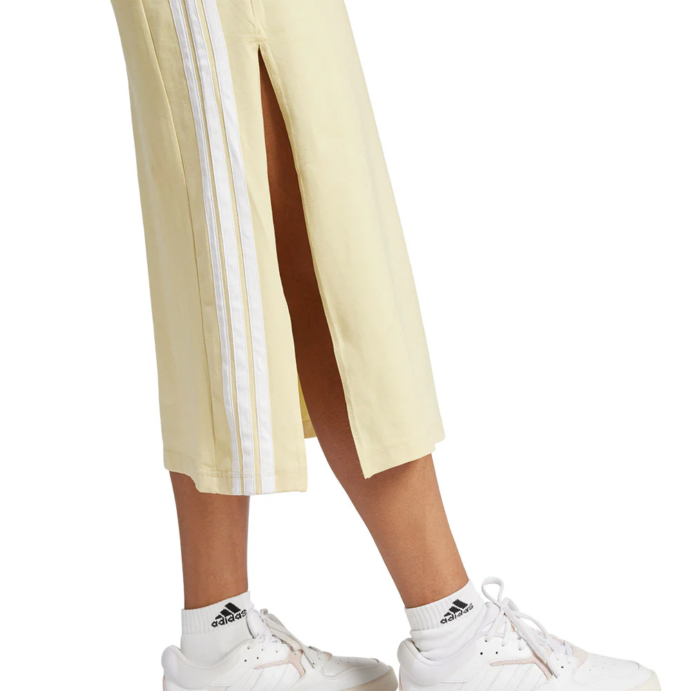 ADIDAS Essentials 3-Stripes Long Racerback Women's Dress - Yellow - L (ASIAN SIZE)