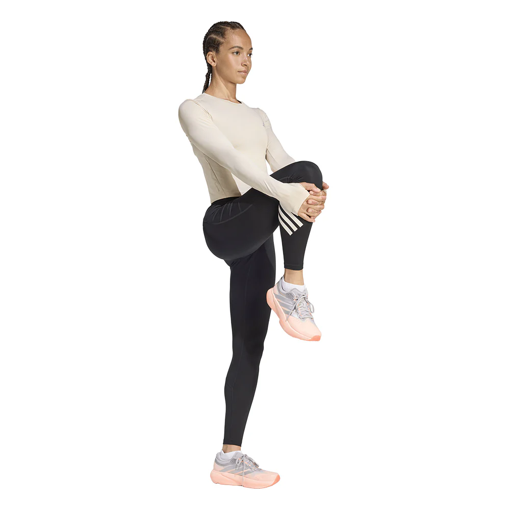 ADIDAS Adi365 Running Essentials Long Sleeve Women's Running T-Shirt - Beige - 2XL (ASIAN SIZE)