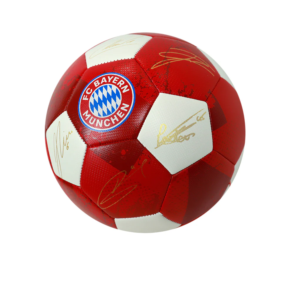 FC BAYERN MUNCHEN Player Signed Football Ball - Red - ONE SIZE