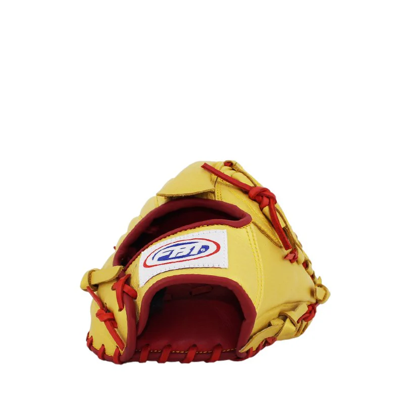FBT Softball Gloves ถุงมือซอฟบอล Sealing 12 นิ้ว หนังแท้ Gold 74427 - Gold - One size