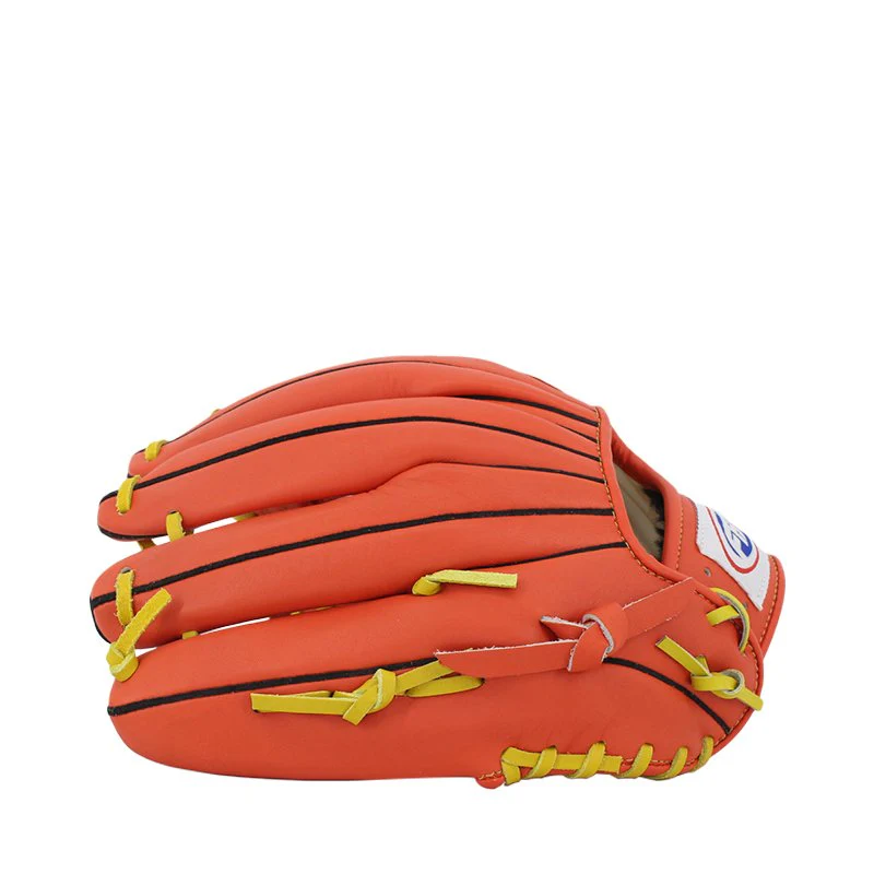 FBT Softball Gloves ถุงมือซอฟบอล Two-Piece 11.75 นิ้ว หนังแท้ Orange74426 - Orange - One size