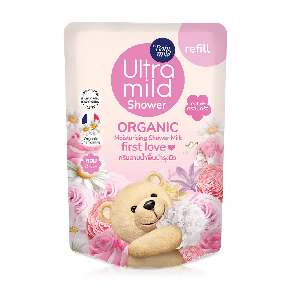 Babi Mild Ultra Mild Organic Moisturising Shower Milk First Love Refill — First Love, 360 мл