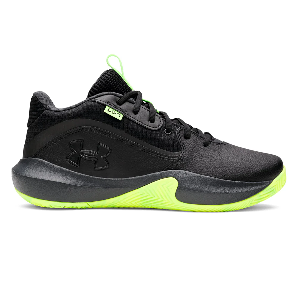 UNDER ARMOUR Lockdown 7 Unisex Basketball Shoes - Black - US 10