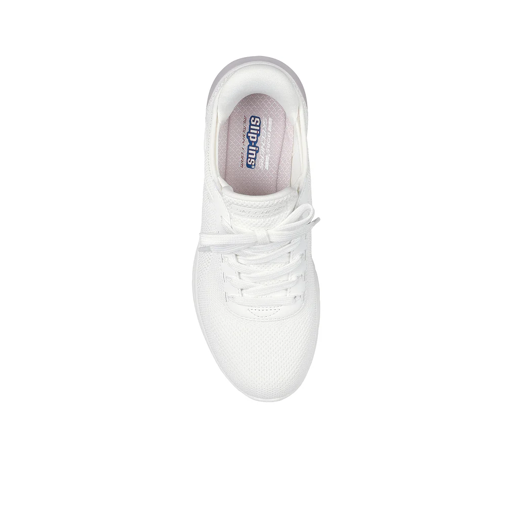 SKECHERS Hands Free Slip-ins®: BOBS Sport™ Arc Waves 2.0 - Now It Women's Lifestyle Shoes - White - US 10