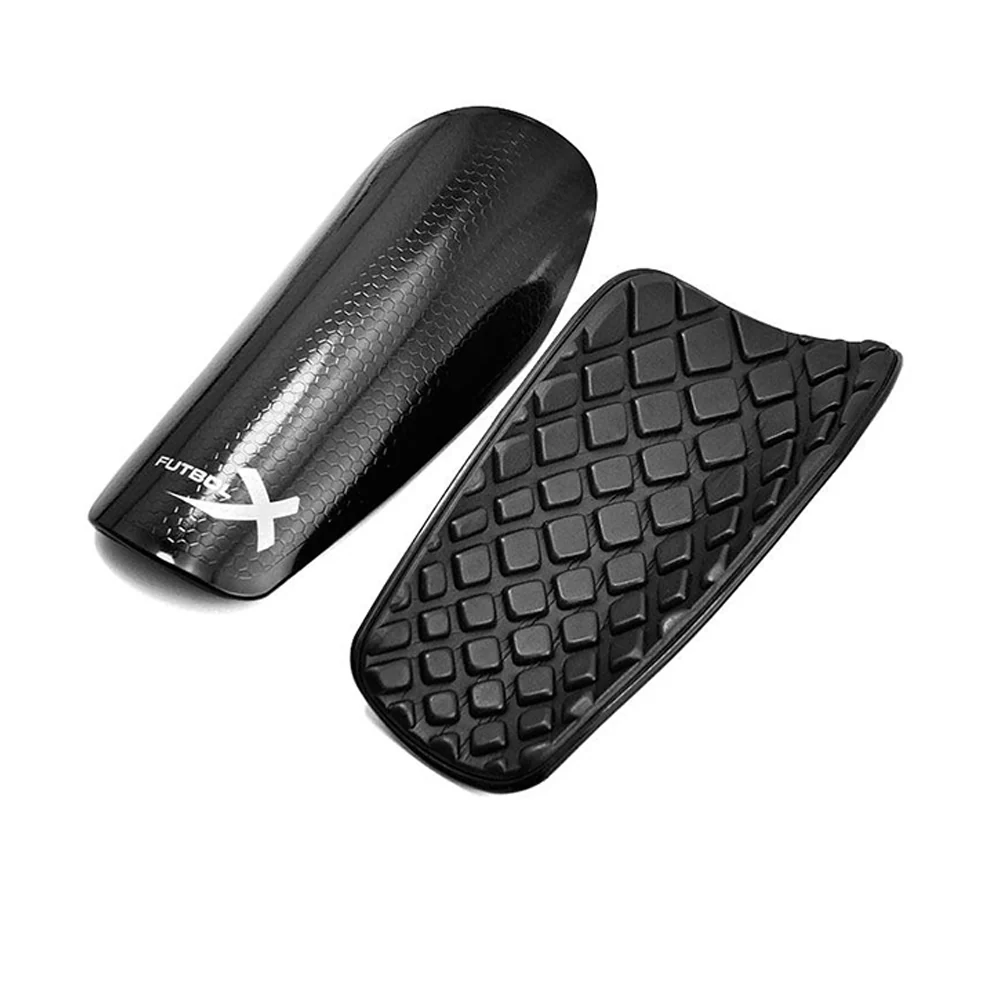 FUTBOLX Protect 02 Men's Football Shinguards - Black - L (US SIZE)
