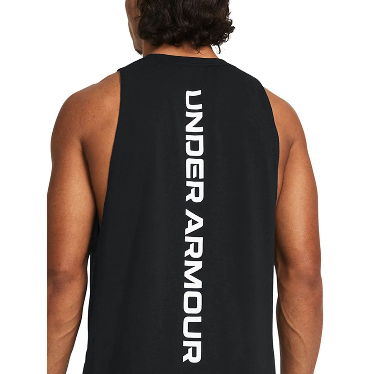 UNDER ARMOUR Baseline Cotton Men's Basketball Tank - Black - 2XL (US SIZE)