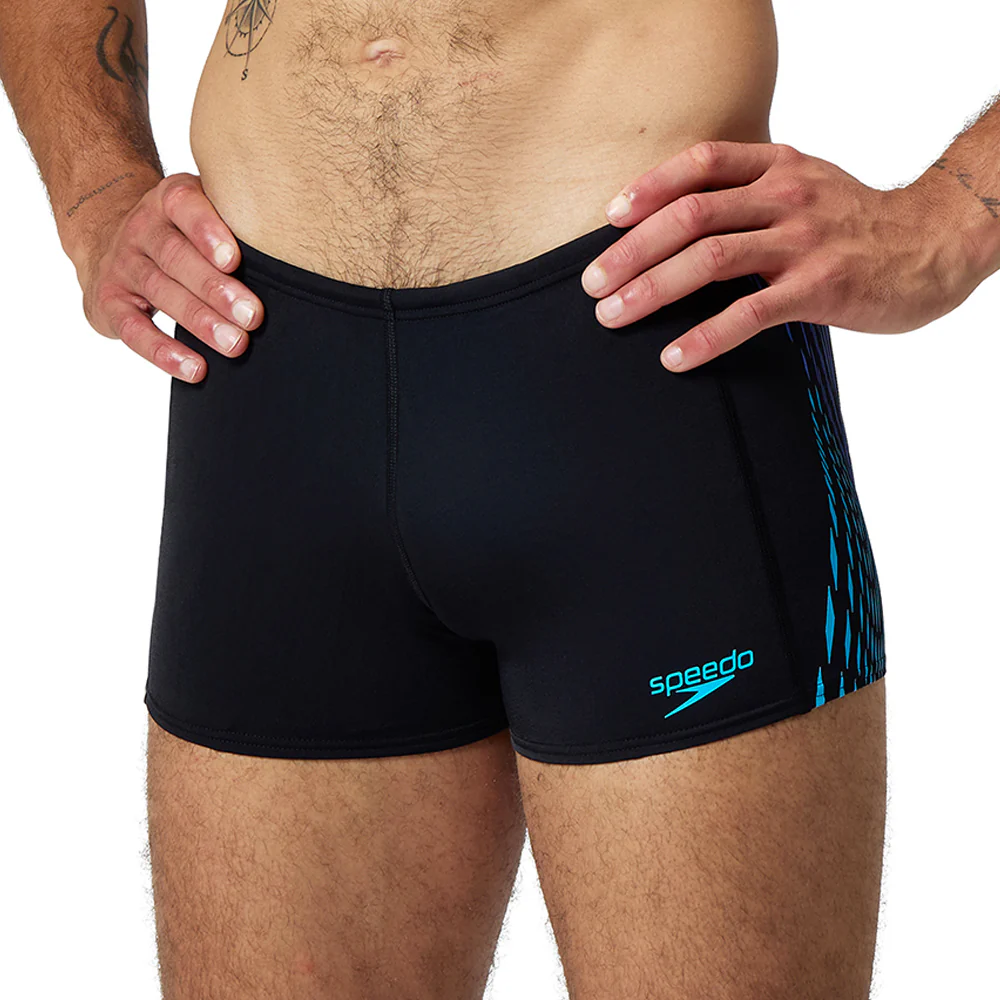 SPEEDO Tech Panel Aquashort Men's Swim Shorts - Black - 32 INCHES