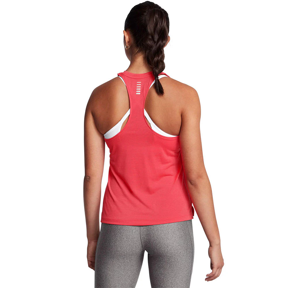 UNDER ARMOUR Launch Singlet Women's Running Tank - Red - L (US SIZE)