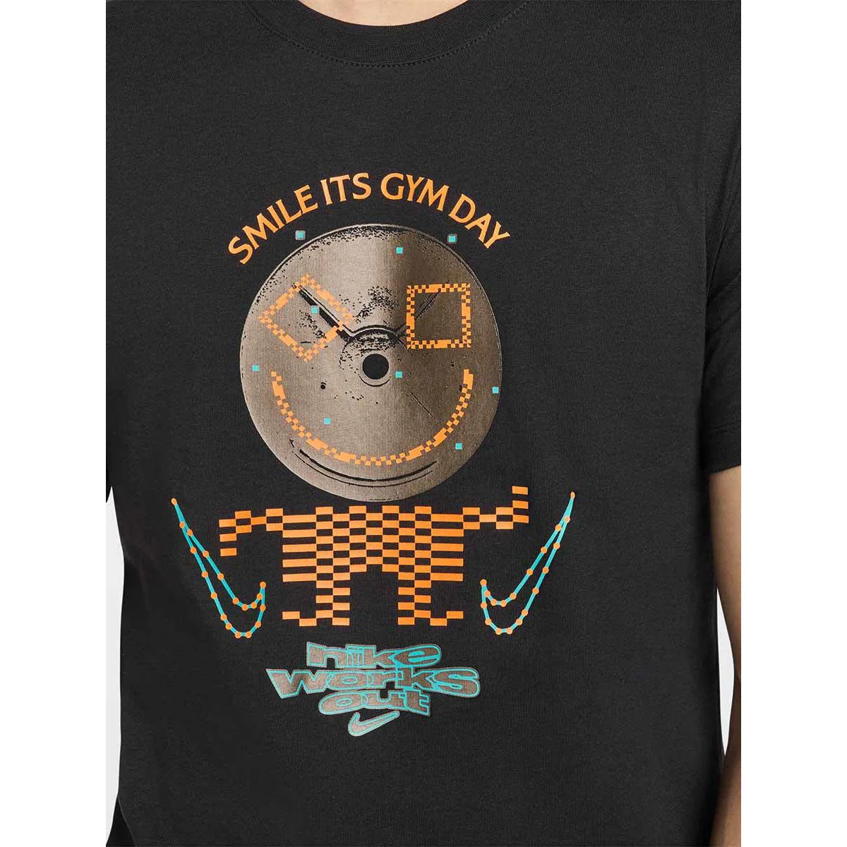 NIKE Fitness Men's Training T-Shirt - Black - L (ASIAN SIZE)