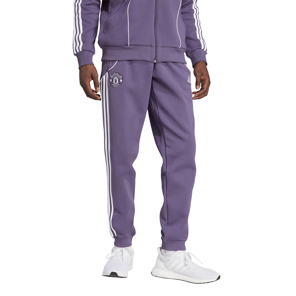 ADIDAS Manchester United UBP Doubleknit Tracksuit Men's Football Pants - Purple - 2XL (UK SIZE)