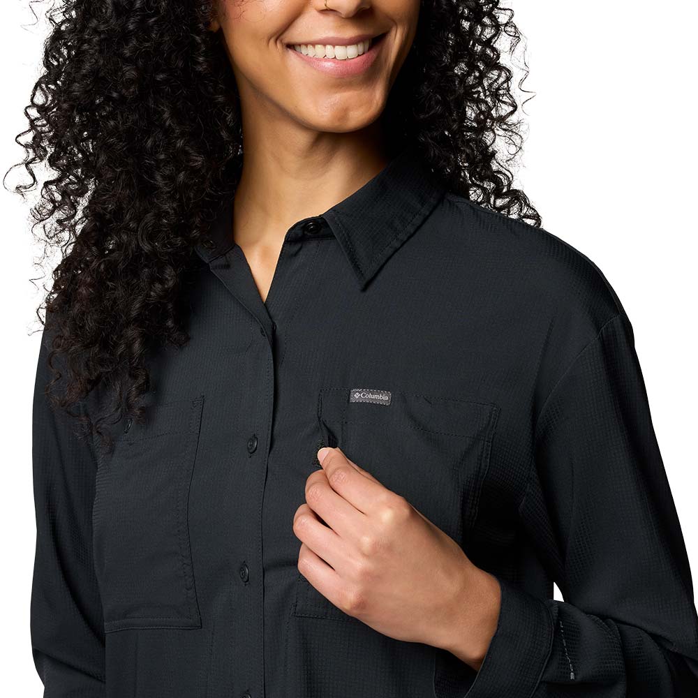 COLUMBIA Silver Ridge™ Utility Long Sleeve Women's Shirt - Black - 2XL (US SIZE)